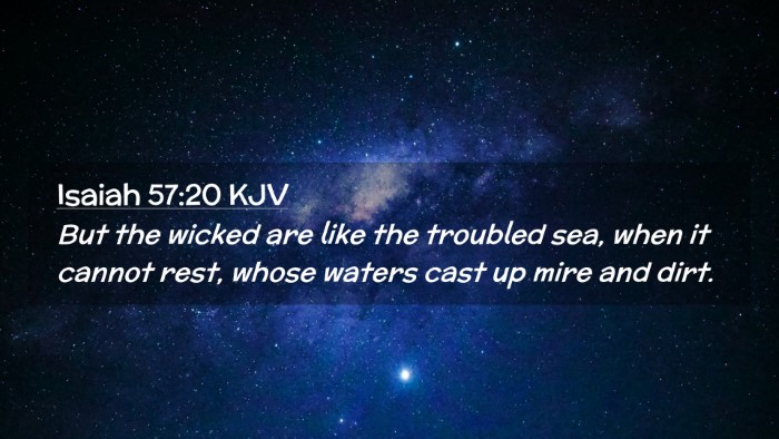 Picture 02 - Isaiah 57:20 KJV Desktop Wallpaper - But the wicked are like the troubled sea, when it - Desktop Bible Verse Wallpaper
