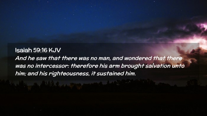 Picture 02 - Isaiah 59:16 KJV Desktop Wallpaper - And he saw that there was no man, and wondered - Desktop Bible Verse Wallpaper