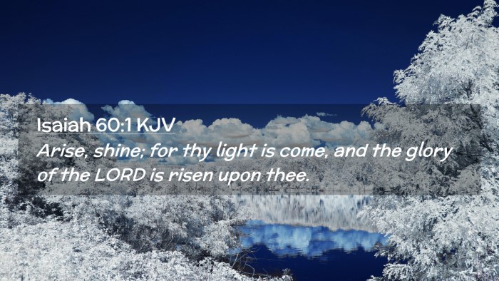Picture 02 - Isaiah 60:1 KJV Desktop Wallpaper - Arise, shine; for thy light is come, and the - Desktop Bible Verse Wallpaper
