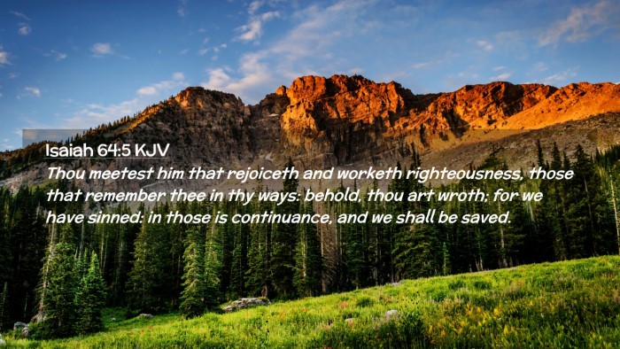 Picture 02 - Isaiah 64:5 KJV Desktop Wallpaper - Thou meetest him that rejoiceth and worketh - Desktop Bible Verse Wallpaper