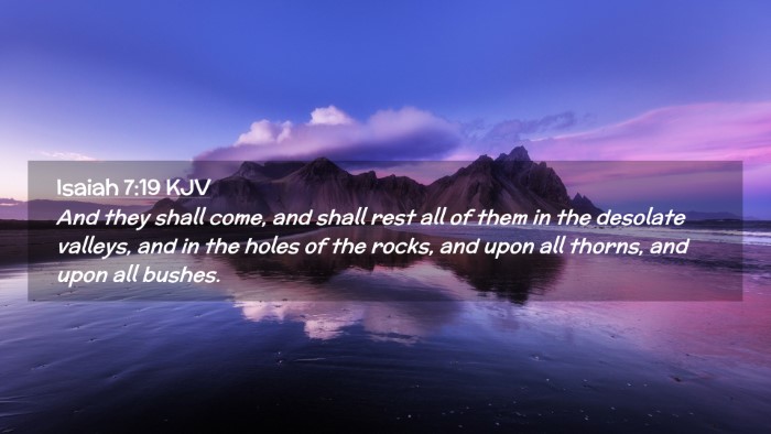 Picture 02 - Isaiah 7:19 KJV Desktop Wallpaper - And they shall come, and shall rest all of them - Desktop Bible Verse Wallpaper