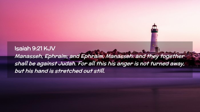 Picture 02 - Isaiah 9:21 KJV Desktop Wallpaper - Manasseh, Ephraim; and Ephraim, Manasseh: and - Desktop Bible Verse Wallpaper