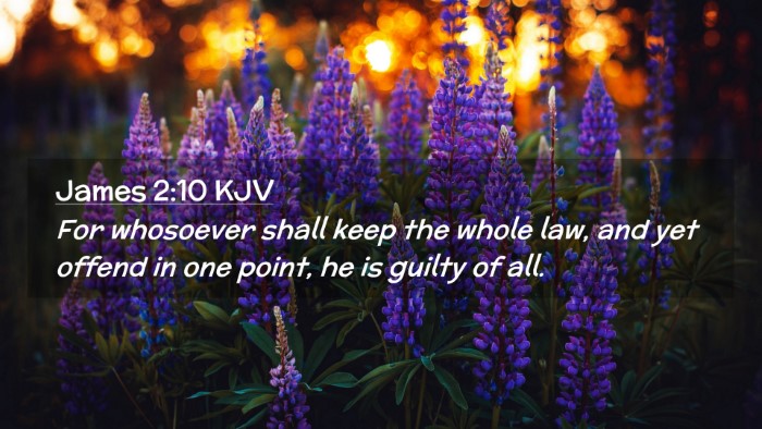 Picture 02 - James 2:10 KJV Desktop Wallpaper - For whosoever shall keep the whole law, and yet - Desktop Bible Verse Wallpaper
