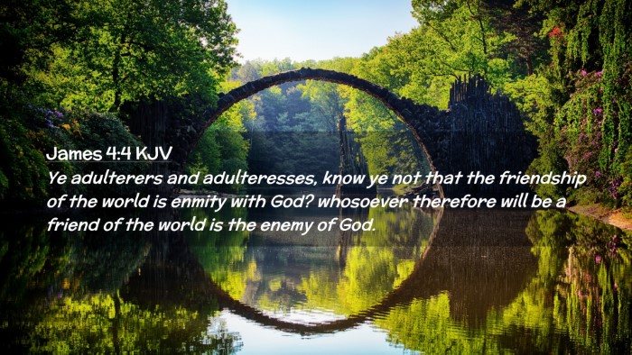 Picture 02 - James 4:4 KJV Desktop Wallpaper - Ye adulterers and adulteresses, know ye not that - Desktop Bible Verse Wallpaper
