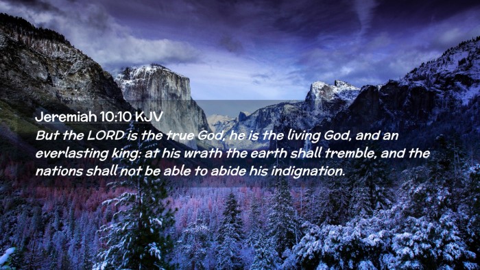 Picture 02 - Jeremiah 10:10 KJV Desktop Wallpaper - But the LORD is the true God, he is the living - Desktop Bible Verse Wallpaper