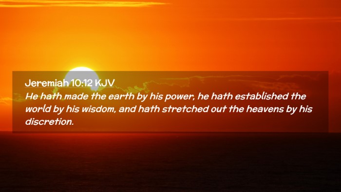 Picture 02 - Jeremiah 10:12 KJV Desktop Wallpaper - He hath made the earth by his power, he hath - Desktop Bible Verse Wallpaper