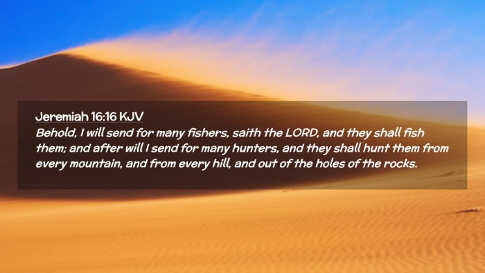 Picture 02 - Jeremiah 16:16 KJV Desktop Wallpaper - Behold, I will send for many fishers, saith the - Desktop Bible Verse Wallpaper