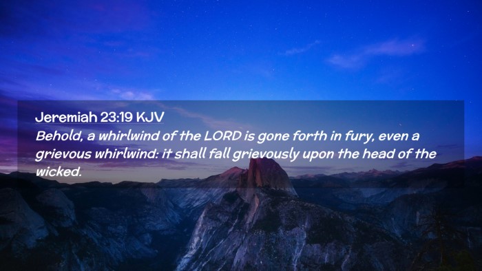 Picture 02 - Jeremiah 23:19 KJV Desktop Wallpaper - Behold, a whirlwind of the LORD is gone forth in - Desktop Bible Verse Wallpaper