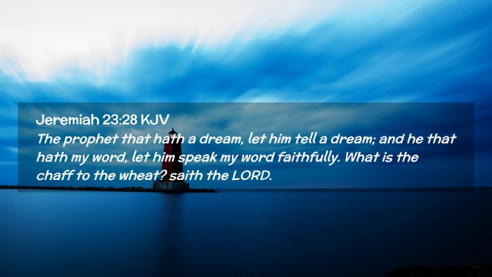 Picture 02 - Jeremiah 23:28 KJV Desktop Wallpaper - The prophet that hath a dream, let him tell a - Desktop Bible Verse Wallpaper