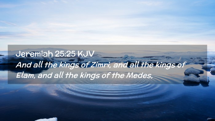Picture 02 - Jeremiah 25:25 KJV Desktop Wallpaper - And all the kings of Zimri, and all the kings of - Desktop Bible Verse Wallpaper