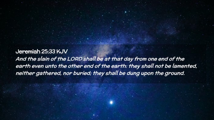 Picture 02 - Jeremiah 25:33 KJV Desktop Wallpaper - And the slain of the LORD shall be at that day - Desktop Bible Verse Wallpaper