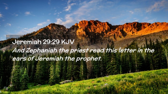 Picture 02 - Jeremiah 29:29 KJV Desktop Wallpaper - And Zephaniah the priest read this letter in the - Desktop Bible Verse Wallpaper