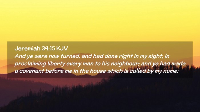 Picture 02 - Jeremiah 34:15 KJV Desktop Wallpaper - And ye were now turned, and had done right in my - Desktop Bible Verse Wallpaper