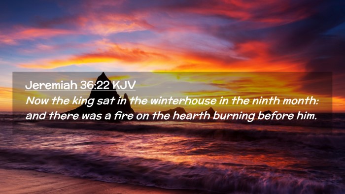 Picture 02 - Jeremiah 36:22 KJV Desktop Wallpaper - Now the king sat in the winterhouse in the ninth - Desktop Bible Verse Wallpaper