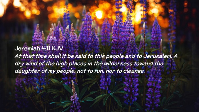 Picture 02 - Jeremiah 4:11 KJV Desktop Wallpaper - At that time shall it be said to this people and - Desktop Bible Verse Wallpaper