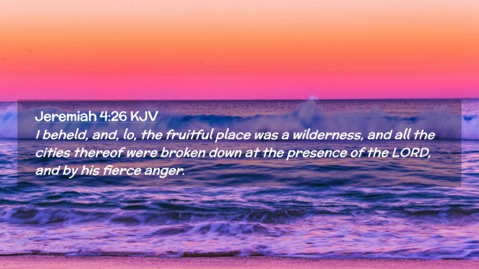 Picture 02 - Jeremiah 4:26 KJV Desktop Wallpaper - I beheld, and, lo, the fruitful place was a - Desktop Bible Verse Wallpaper