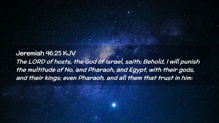 Picture 02 - Jeremiah 46:25 KJV Desktop Wallpaper - The LORD of hosts, the God of Israel, saith; - Desktop Bible Verse Wallpaper