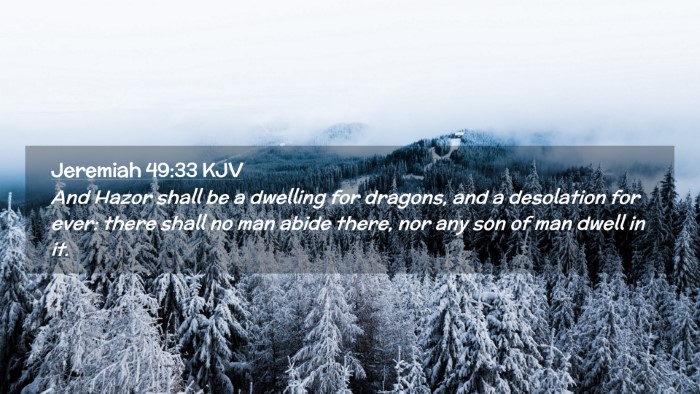 Picture 02 - Jeremiah 49:33 KJV Desktop Wallpaper - And Hazor shall be a dwelling for dragons, and a - Desktop Bible Verse Wallpaper