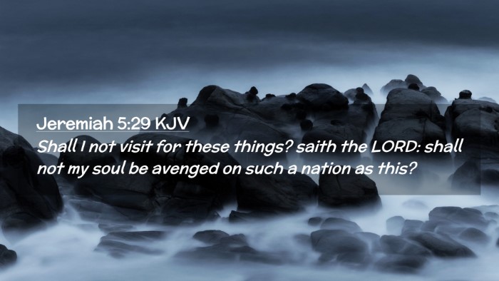 Picture 02 - Jeremiah 5:29 KJV Desktop Wallpaper - Shall I not visit for these things? saith the - Desktop Bible Verse Wallpaper