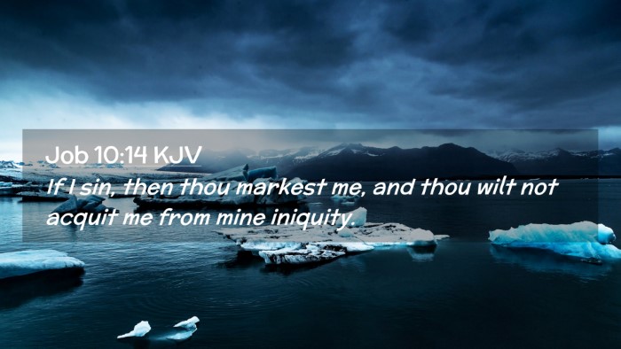 Picture 02 - Job 10:14 KJV Desktop Wallpaper - If I sin, then thou markest me, and thou wilt not - Desktop Bible Verse Wallpaper