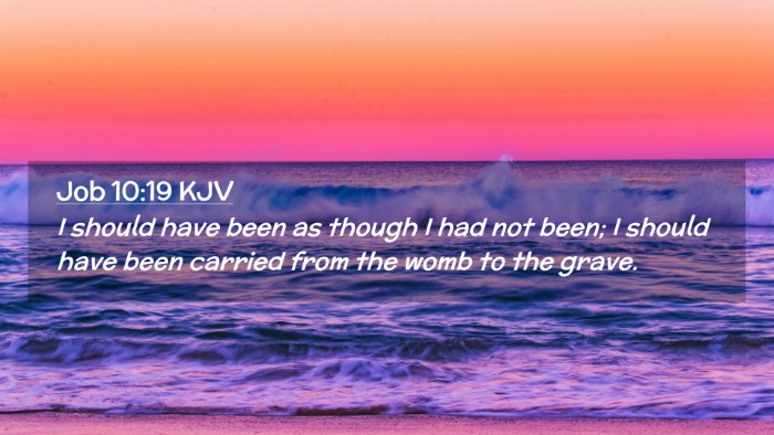 Picture 02 - Job 10:19 KJV Desktop Wallpaper - I should have been as though I had not been; I - Desktop Bible Verse Wallpaper