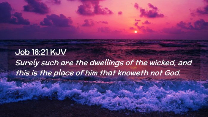 Picture 02 - Job 18:21 KJV Desktop Wallpaper - Surely such are the dwellings of the wicked, and - Desktop Bible Verse Wallpaper