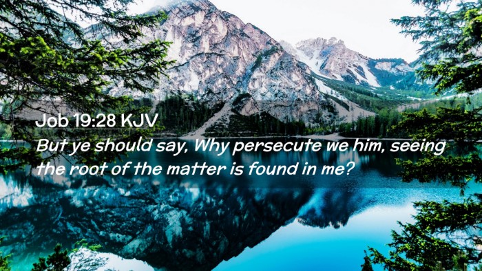 Picture 02 - Job 19:28 KJV Desktop Wallpaper - But ye should say, Why persecute we him, seeing - Desktop Bible Verse Wallpaper