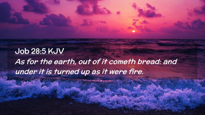 Picture 02 - Job 28:5 KJV Desktop Wallpaper - As for the earth, out of it cometh bread: and - Desktop Bible Verse Wallpaper