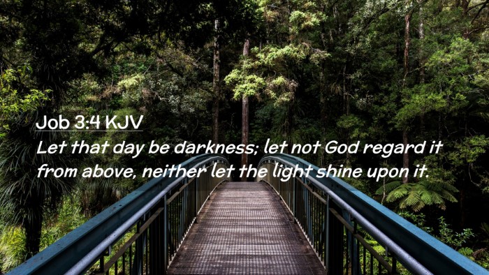Picture 02 - Job 3:4 KJV Desktop Wallpaper - Let that day be darkness; let not God regard it - Desktop Bible Verse Wallpaper