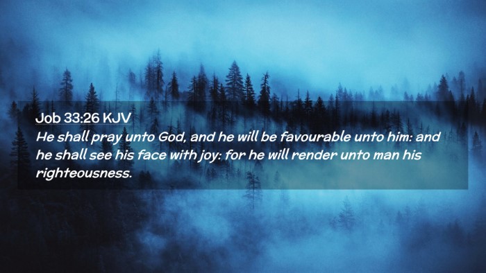 Picture 02 - Job 33:26 KJV Desktop Wallpaper - He shall pray unto God, and he will be favourable - Desktop Bible Verse Wallpaper