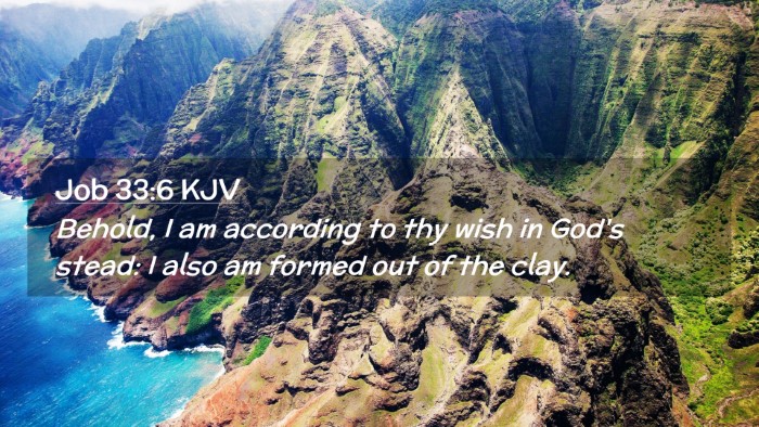 Picture 02 - Job 33:6 KJV Desktop Wallpaper - Behold, I am according to thy wish in God's - Desktop Bible Verse Wallpaper