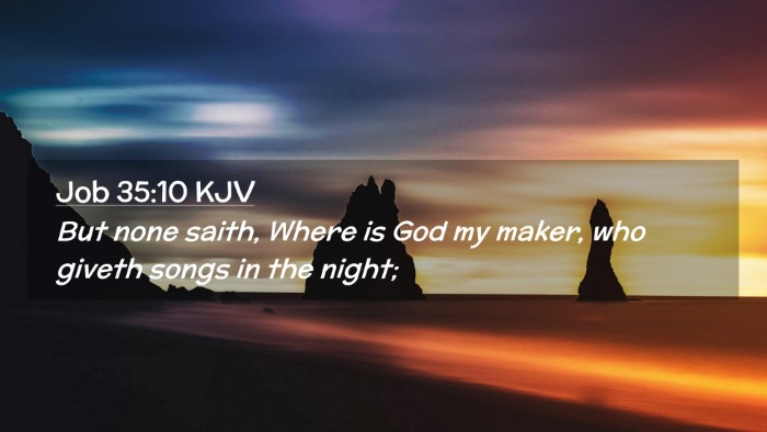 Picture 02 - Job 35:10 KJV Desktop Wallpaper - But none saith, Where is God my maker, who giveth - Desktop Bible Verse Wallpaper