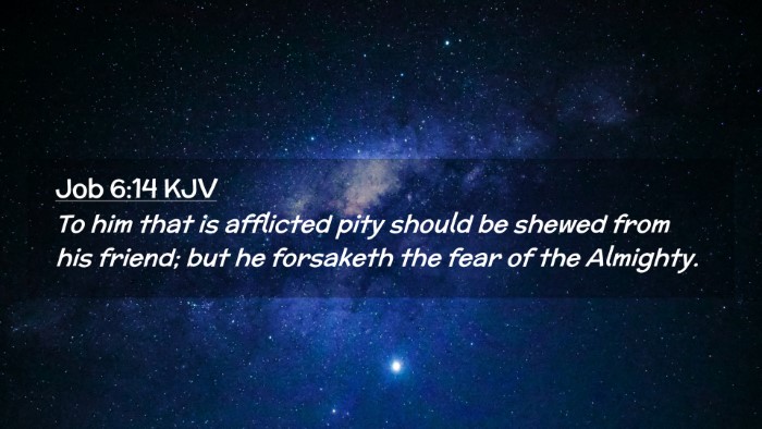 Picture 02 - Job 6:14 KJV Desktop Wallpaper - To him that is afflicted pity should be shewed - Desktop Bible Verse Wallpaper