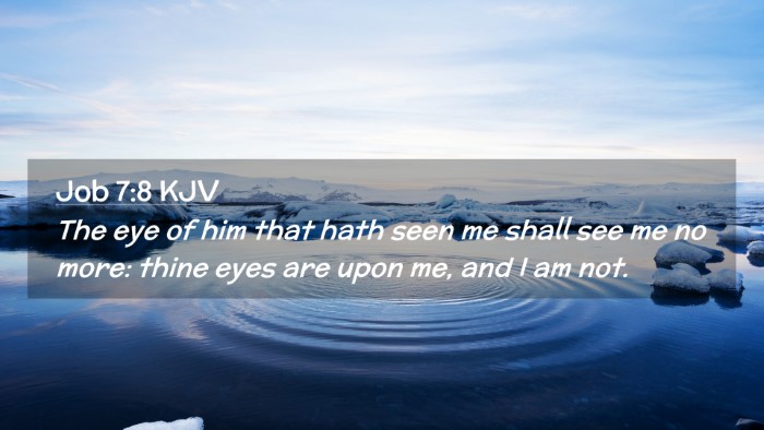 Picture 02 - Job 7:8 KJV Desktop Wallpaper - The eye of him that hath seen me shall see me no - Desktop Bible Verse Wallpaper