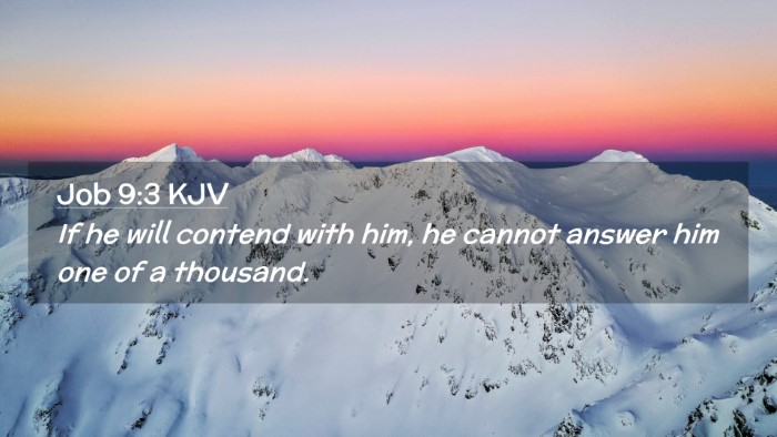 Picture 02 - Job 9:3 KJV Desktop Wallpaper - If he will contend with him, he cannot answer him - Desktop Bible Verse Wallpaper