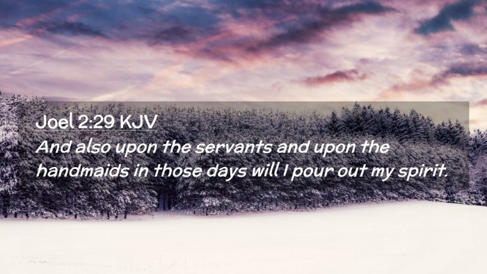 Picture 02 - Joel 2:29 KJV Desktop Wallpaper - And also upon the servants and upon the handmaids - Desktop Bible Verse Wallpaper