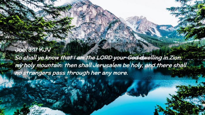 Picture 02 - Joel 3:17 KJV Desktop Wallpaper - So shall ye know that I am the LORD your God - Desktop Bible Verse Wallpaper
