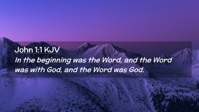 Picture 02 - John 1:1 KJV Desktop Wallpaper - In the beginning was the Word, and the Word was - Desktop Bible Verse Wallpaper