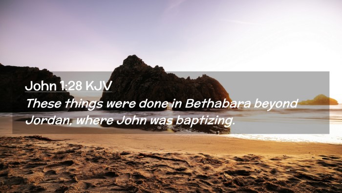 Picture 02 - John 1:28 KJV Desktop Wallpaper - These things were done in Bethabara beyond - Desktop Bible Verse Wallpaper