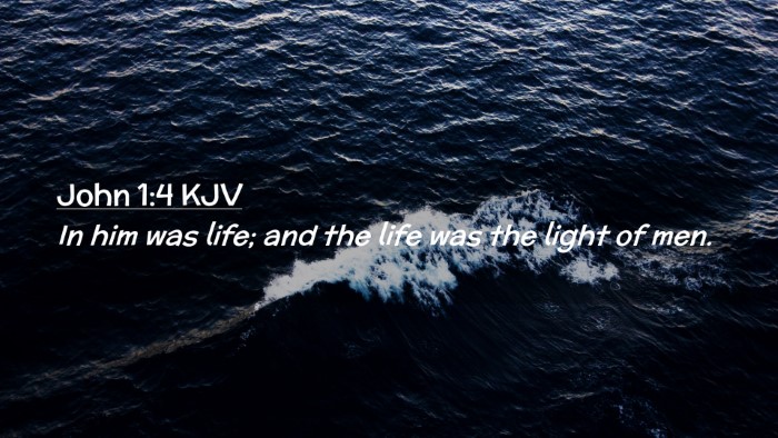 Picture 02 - John 1:4 KJV Desktop Wallpaper - In him was life; and the life was the light of - Desktop Bible Verse Wallpaper