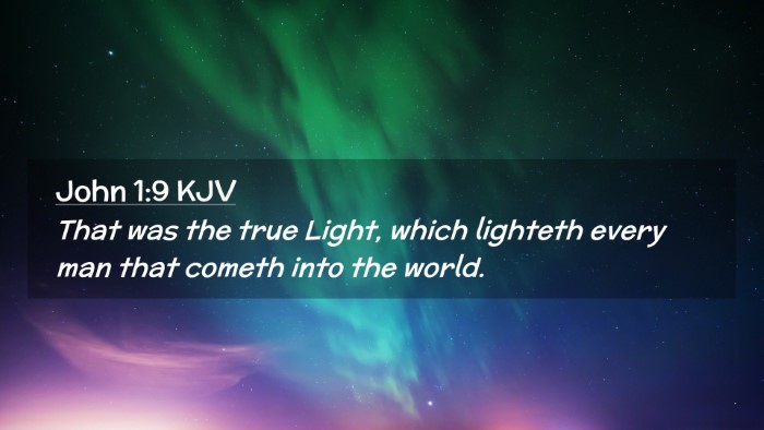Picture 02 - John 1:9 KJV Desktop Wallpaper - That was the true Light, which lighteth every man - Desktop Bible Verse Wallpaper