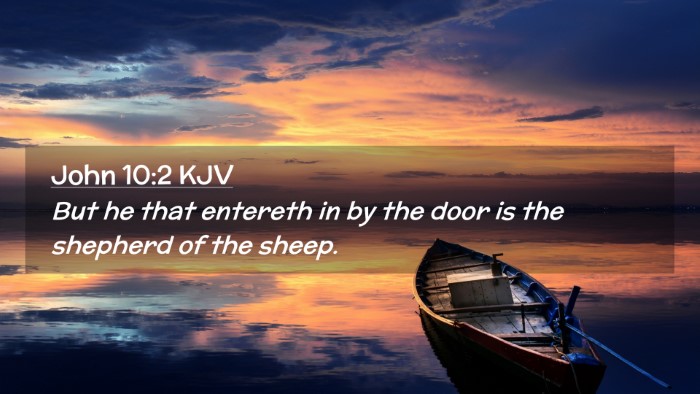 Picture 02 - John 10:2 KJV Desktop Wallpaper - But he that entereth in by the door is the - Desktop Bible Verse Wallpaper