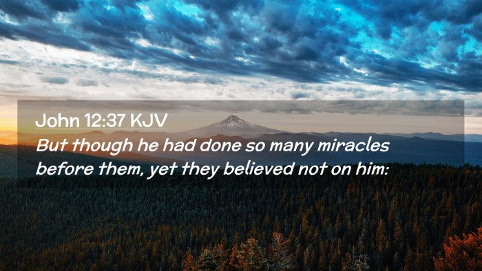 Picture 02 - John 12:37 KJV Desktop Wallpaper - But though he had done so many miracles before - Desktop Bible Verse Wallpaper