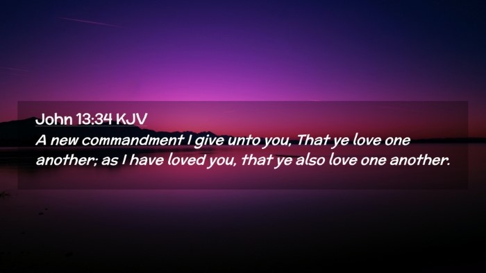 Picture 02 - John 13:34 KJV Desktop Wallpaper - A new commandment I give unto you, That ye love - Desktop Bible Verse Wallpaper