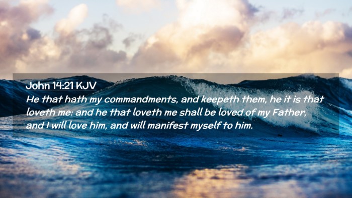 Picture 02 - John 14:21 KJV Desktop Wallpaper - He that hath my commandments, and keepeth them, - Desktop Bible Verse Wallpaper