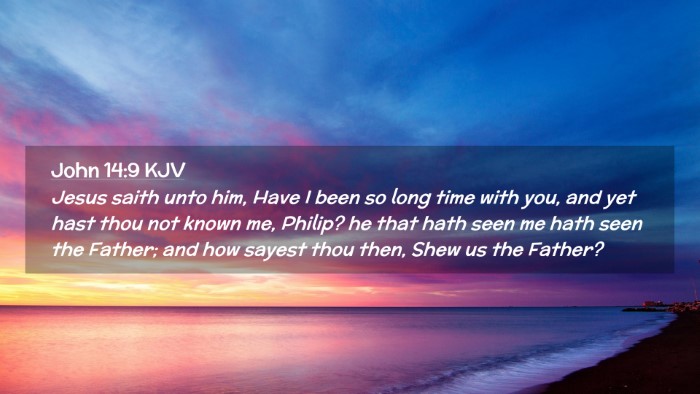 Picture 02 - John 14:9 KJV Desktop Wallpaper - Jesus saith unto him, Have I been so long time - Desktop Bible Verse Wallpaper