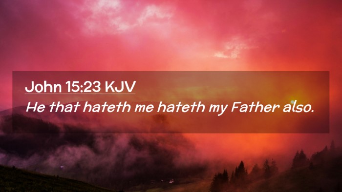 Picture 02 - John 15:23 KJV Desktop Wallpaper - He that hateth me hateth my Father - Desktop Bible Verse Wallpaper