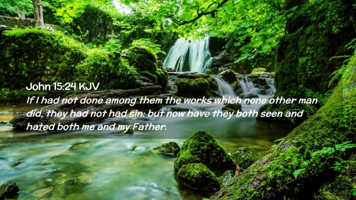 Picture 02 - John 15:24 KJV Desktop Wallpaper - If I had not done among them the works which none - Desktop Bible Verse Wallpaper