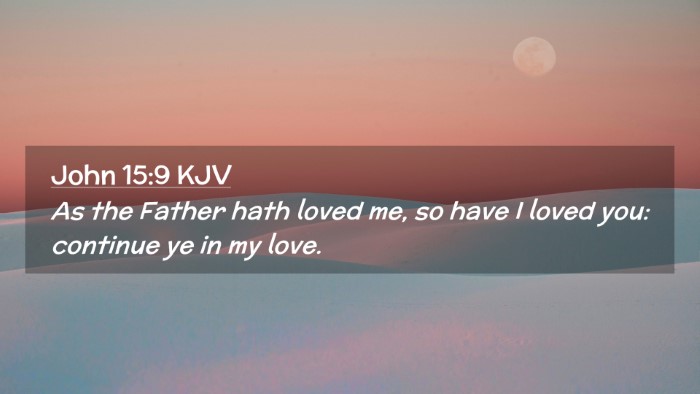 Picture 02 - John 15:9 KJV Desktop Wallpaper - As the Father hath loved me, so have I loved you: - Desktop Bible Verse Wallpaper