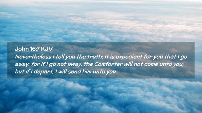 Picture 02 - John 16:7 KJV Desktop Wallpaper - Nevertheless I tell you the truth; It is - Desktop Bible Verse Wallpaper